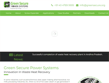 Tablet Screenshot of greensecure.org